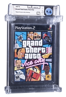 2002 Sony PS2 PlayStation (USA) "Grand Theft Auto: Vice City" Sealed Video Game - WATA 9.6/A+